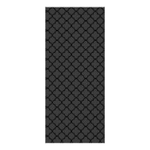 Black and Grey Quatrefoil Pattern Announcement