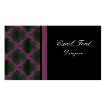 Black and Pink  Elegant Business Cards