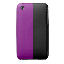 Black and Purple Split Color Case-Mate iPhone 3 Case