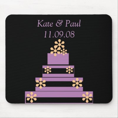Black and Purple Wedding Cake by WEDDINGCAKES