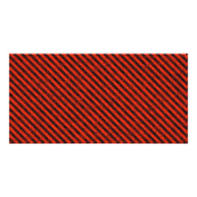 Black and Red Hazard Striped Customised Photo Card