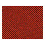 Black and Red Hazard Striped Photo Print
