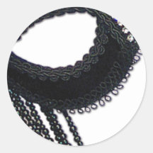 Black and Rhinestone-look Mask Stickers