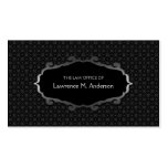 Black and Silver Attorney / Lawyer business card