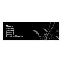 Black and Silver Business Card Templates