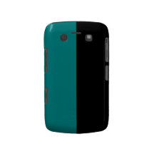 Black and Teal Split Color Scheme Blackberry Bold Cover
