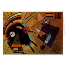 Black And Violet Greeting Card