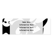 Black and White Abstract Pattern. Business Card