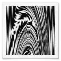 Black and White Abstract Twist Photo Art