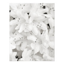 Black and White Azaleas Wedding RSVP Custom Invitation