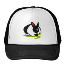 black and white bunny rabbit hats