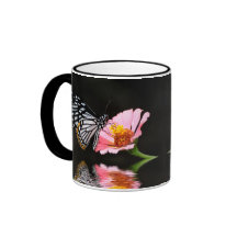 Black and White Butterfly Mug