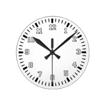 Black and White Clock