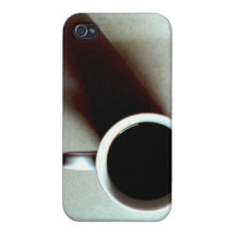 Black and White Coffee iPhone 4 Cover