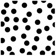 Black and White Dalmatian Spot Pattern. Photo Sculptures