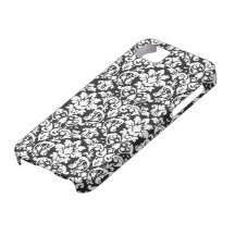 black and white damask flourish iPhone 5 case