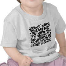 Black and White Damask T Shirt