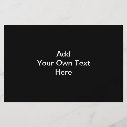 Black and White design, custom text. Flyer Design