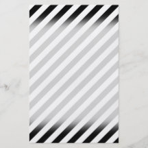 Black and White Diagonal Stripes. Personalized Flyer