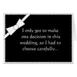 Black and White Funny Groomsman Request Card