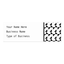 Black and White Geometric Pattern. Business Cards