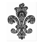 Black and White Goth Post Card
