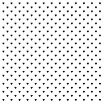 Black and White Hearts Pattern. Cut Outs