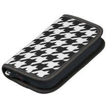 Black and White Houndstooth Folio Planner