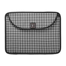 Black and White Houndstooth Macbook Pro Sleeve