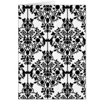 Black and White Lace Wallpaper Card