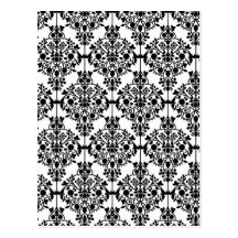 Black and White Lace Wallpaper Postcard