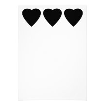 Black and White Love Heart Design. Announcements