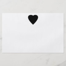 Black and White Love Heart Design. Custom Flyer