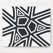 Black and White Mouse Pad