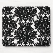 Black and White Mouse Pad