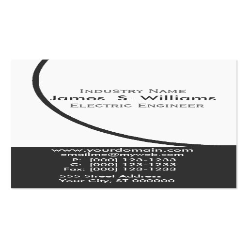 Black and White Original Modern Business Business Cards