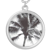 Black and White Palm Necklaces