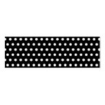 Black and White Polka Dot Pattern. Spotty. Business Card