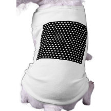 Black and White Polka Dot Pattern. Spotty. Dog Tshirt