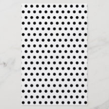 Black and White Polka Dot Pattern. Spotty. Flyer