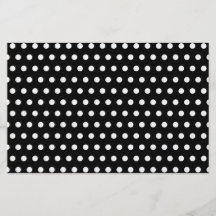 Black and White Polka Dot Pattern. Spotty. Flyer