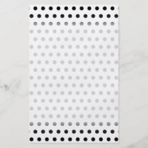 Black and White Polka Dot Pattern. Spotty. Flyer Design