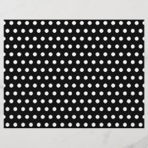 Black and White Polka Dot Pattern. Spotty. Custom Flyer