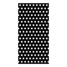 Black and White Polka Dot Pattern. Spotty. Custom Photo Card