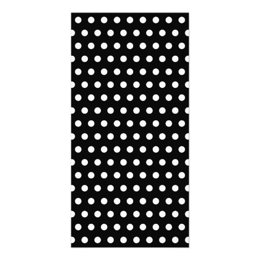 Black and White Polka Dot Pattern. Spotty. Custom Photo Card