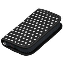 Black and White Polka Dot Pattern. Spotty. Organizers