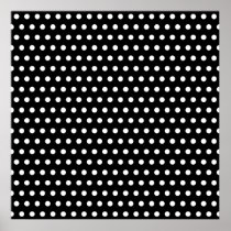 Black and White Polka Dot Pattern. Spotty. Print