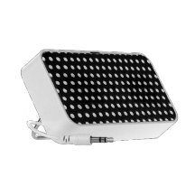 Black and White Polka Dot Pattern. Spotty. Travel Speaker