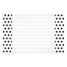 Black and White Polka Dot Pattern. Spotty. Stationery
