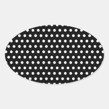 Black and White Polka Dot Pattern. Spotty. Stickers